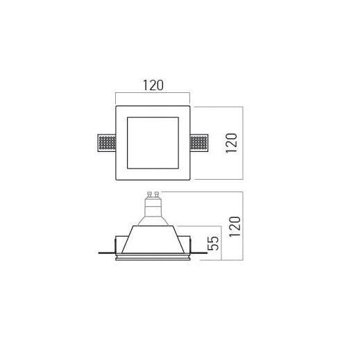 Arelux Beépíthető spot lámpa GSS06 XGESS
