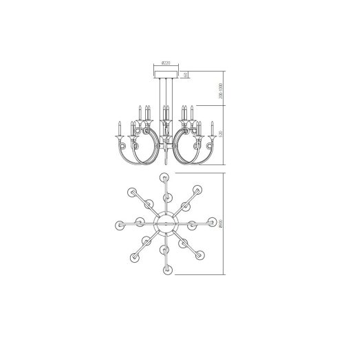 Incanti Csillár ICH C16 11 CHATEAU