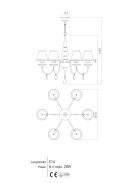 Incanti Csillár IEL C6 01 01 ELIZEE