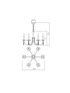 Incanti Csillár IES C6 23 50 ELISIR