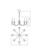 Incanti Csillár IES C8 23 50 ELISIR