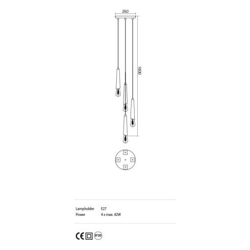 Incanti Mennyezeti lámpa IGL PR4 06 12 GALEA