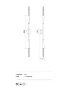 Incanti Fali lámpa IHV W2 06 04 B HAVANA