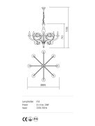 Incanti Csillár IMD C8 05 MEDEA