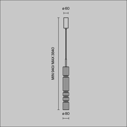 Maytoni Függeszték MOD272PL-L12CH3K ORDO