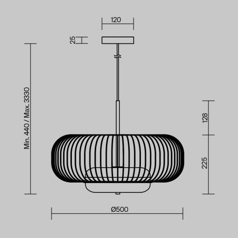 Maytoni Függeszték MOD376PL-L30G3K LEVITATION