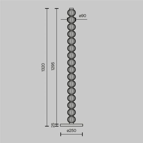 Maytoni Álló lámpa MOD555FL-L23G3K AMULET