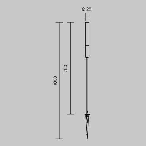 Maytoni Kültéri álló lámpa O487FL-L3GF3K1 FLARE