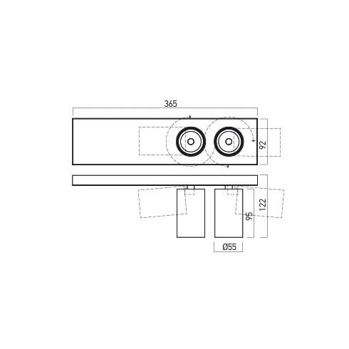 Arelux Beépíthető spot lámpa PE06WW MWH XPIPE