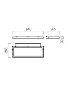 Arelux Fali lámpa SPC03WW SBK XSPECTER