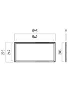 Arelux Álmennyezeti lámpa WD3060WW MWH XWIDE